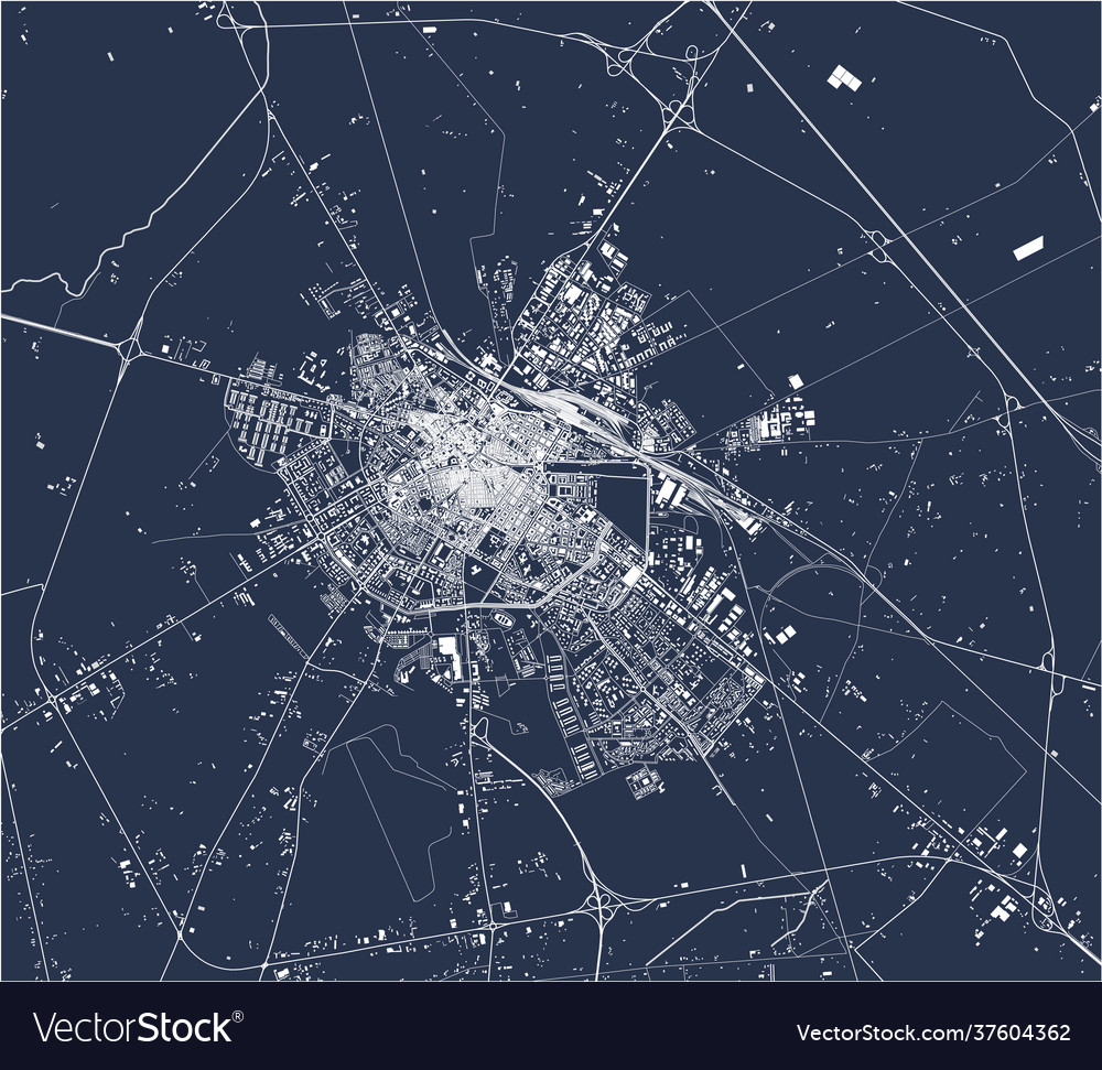 Map City Foggia Italy Royalty Free Vector Image