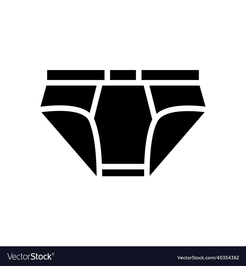 Underwear clothing glyph icon