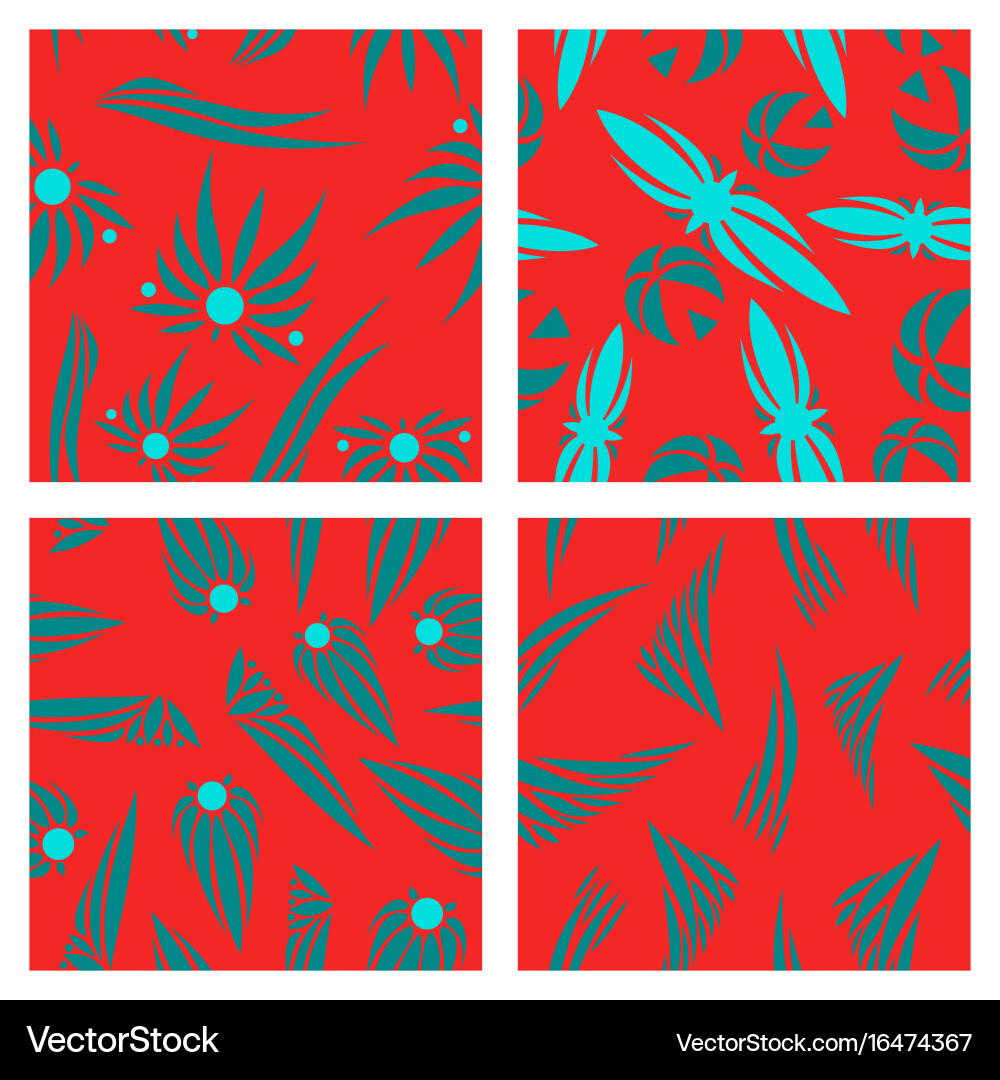 Assembly patterns in flower style Royalty Free Vector Image