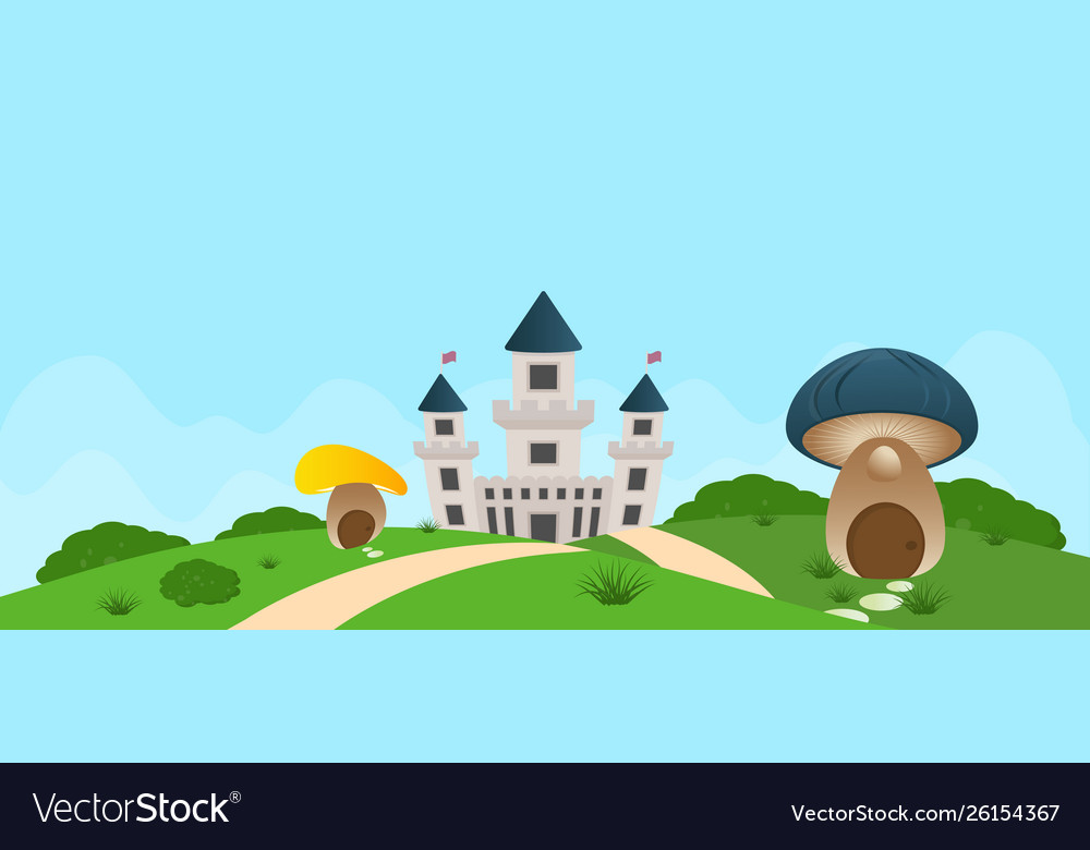 Castle background Royalty Free Vector Image - VectorStock