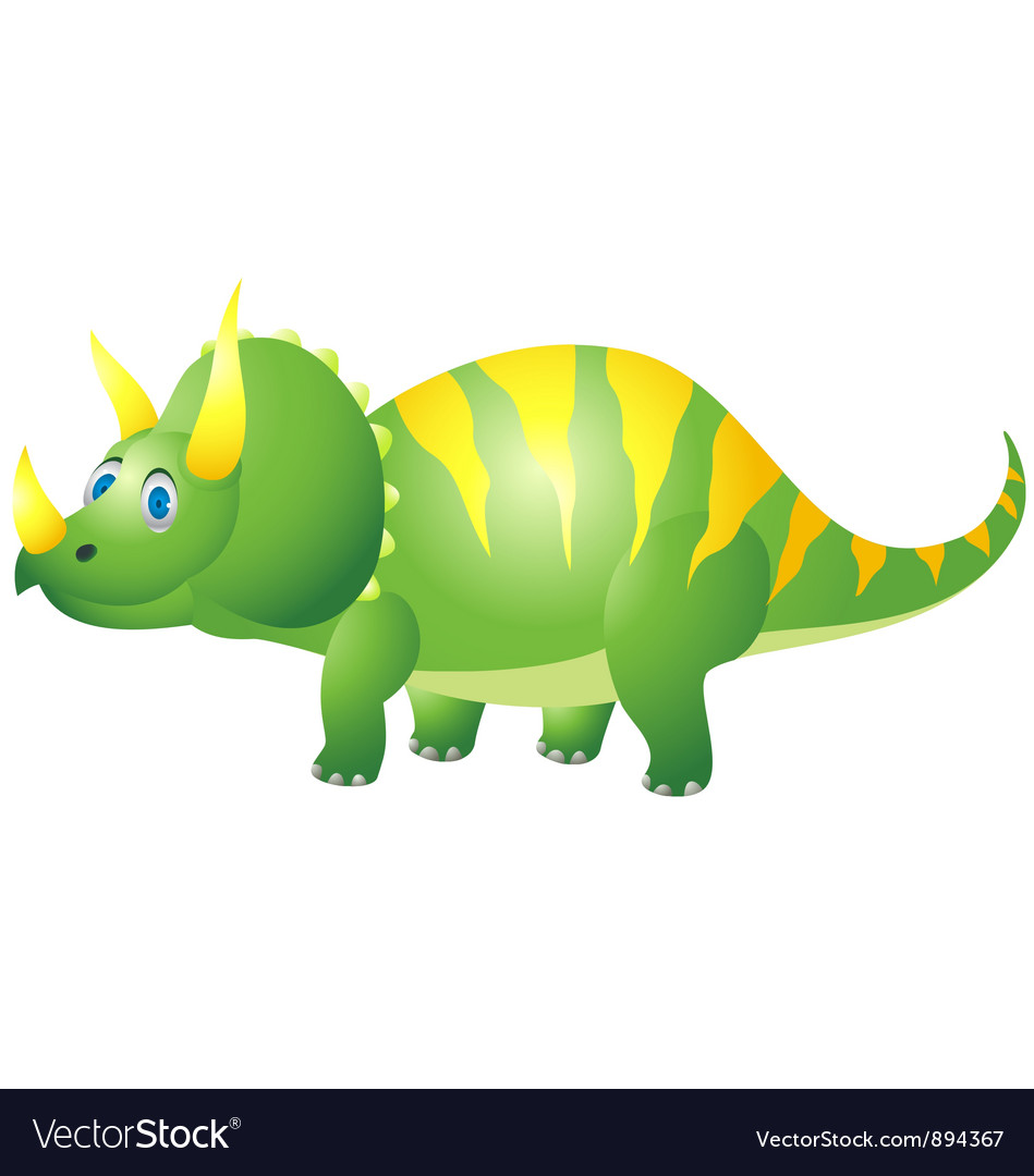 Cute triceratops cartoon