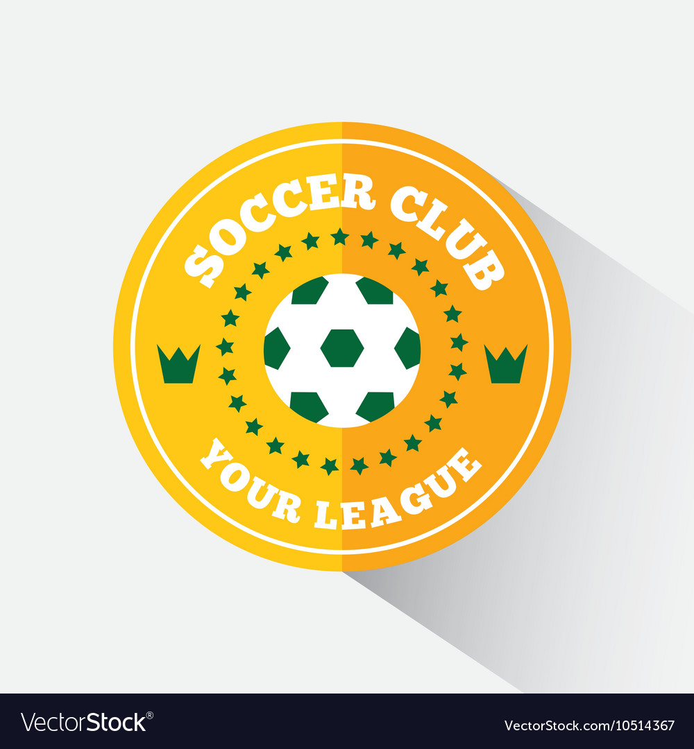 Football or soccer emblem Royalty Free Vector Image