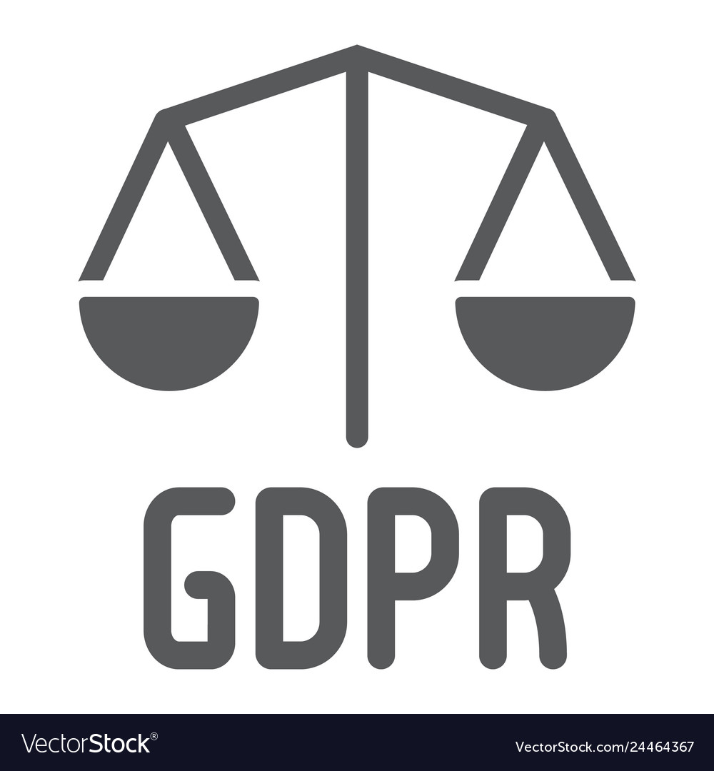 Gdpr libra glyph icon privacy and security