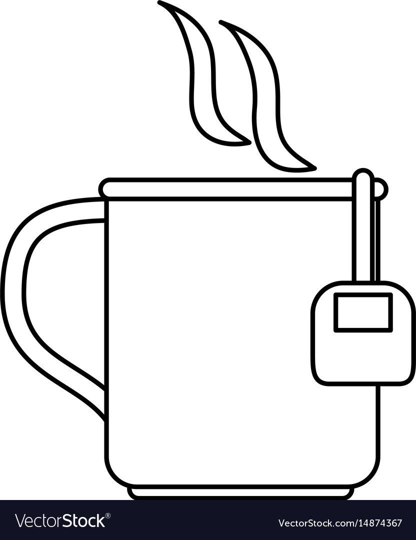 Mug with tea bag icon image