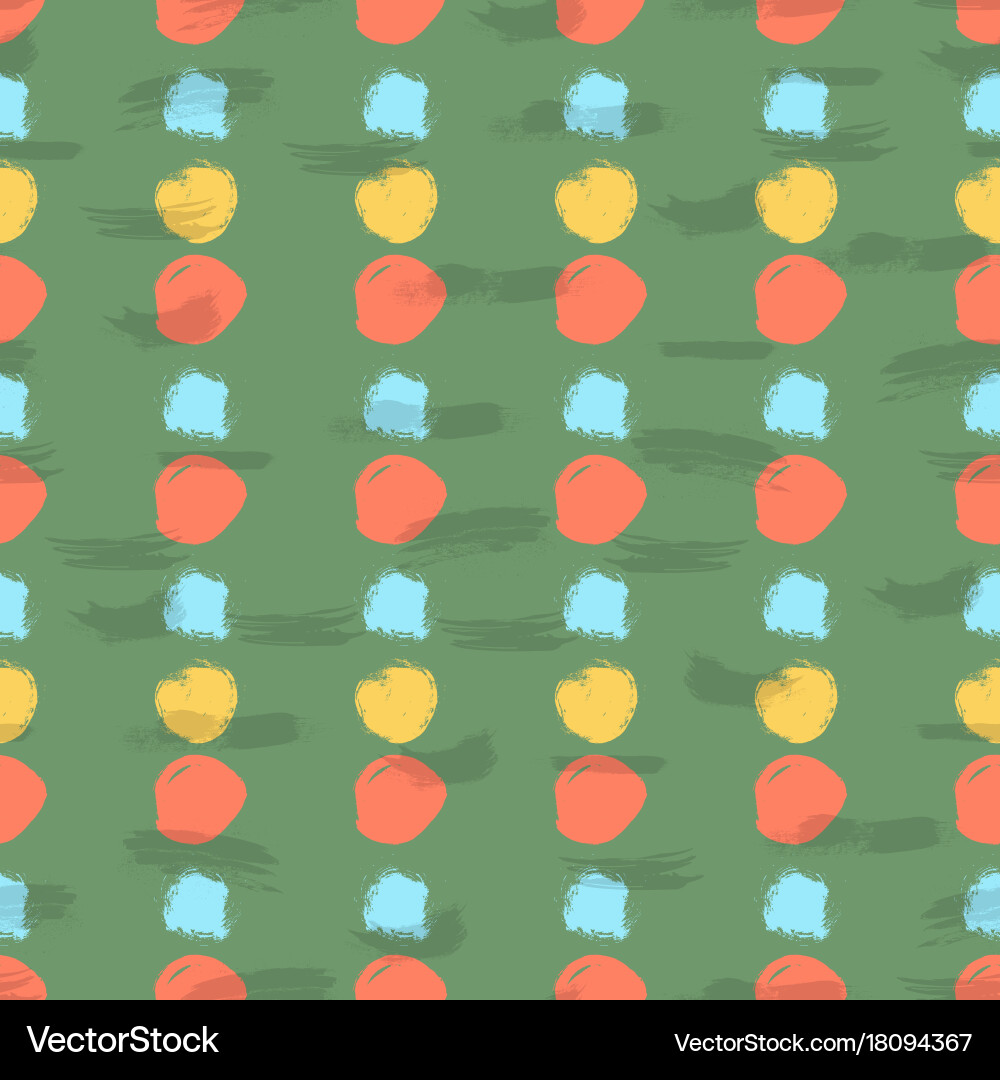 Seamless colorful pattern with circles Royalty Free Vector