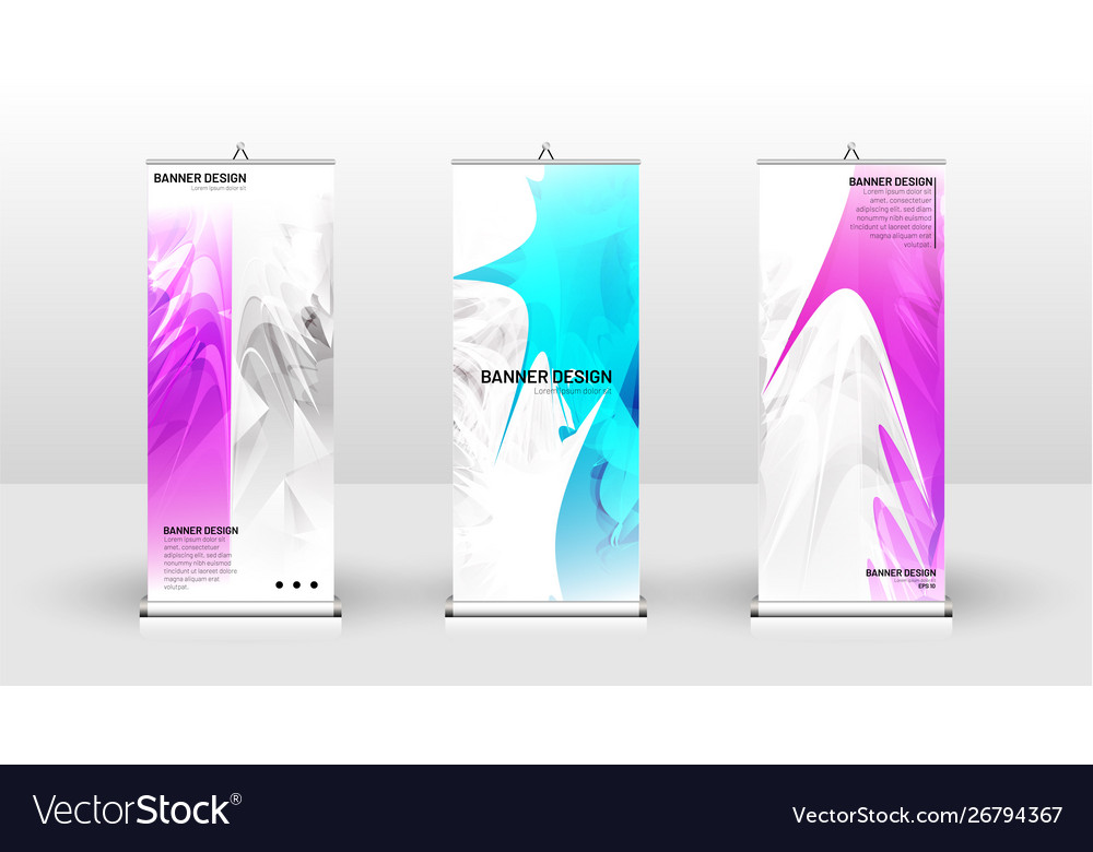 Vertical banner template design can be used Vector Image