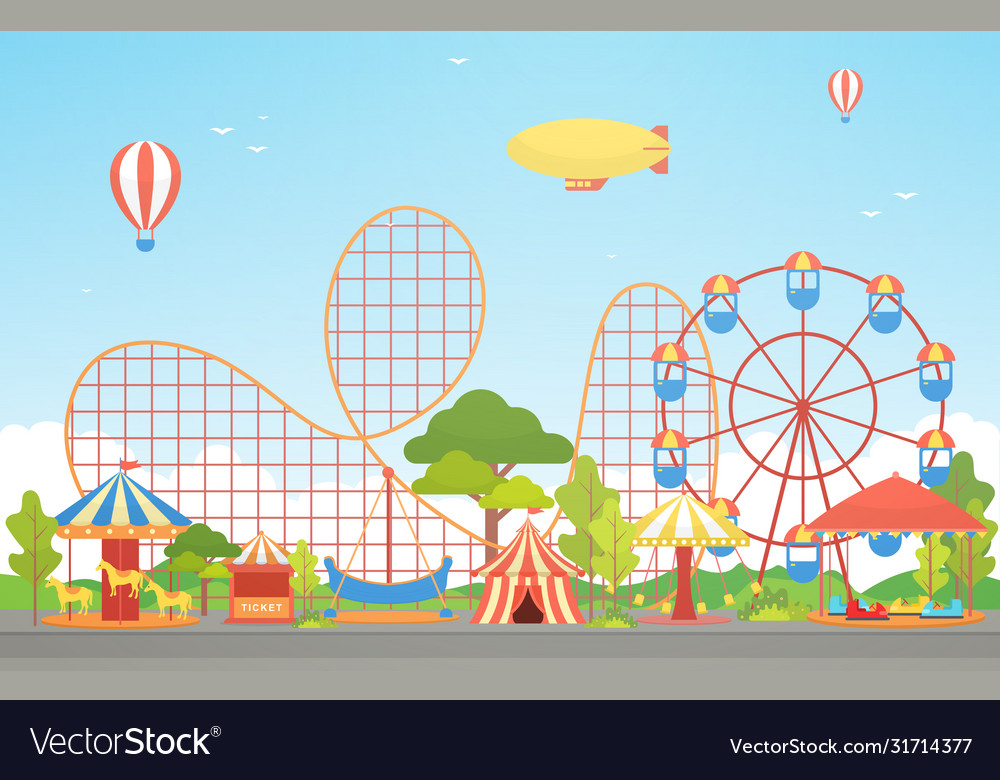 Amusement park circus carnival festival fun fair