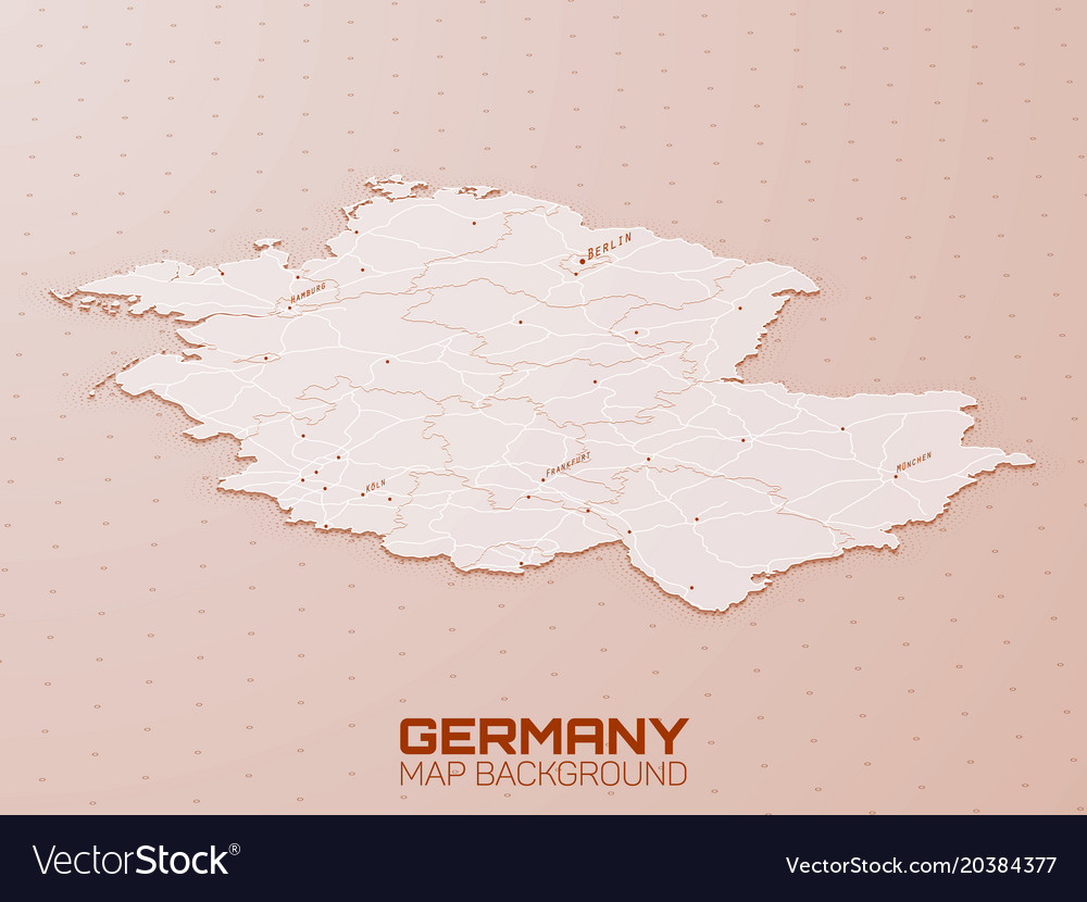 Germany 3d map visualization futuristic hud