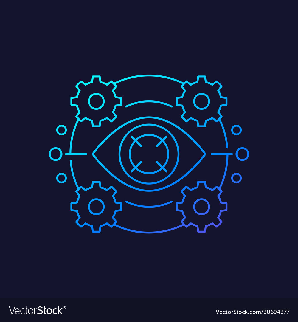 Machine vision icon linear