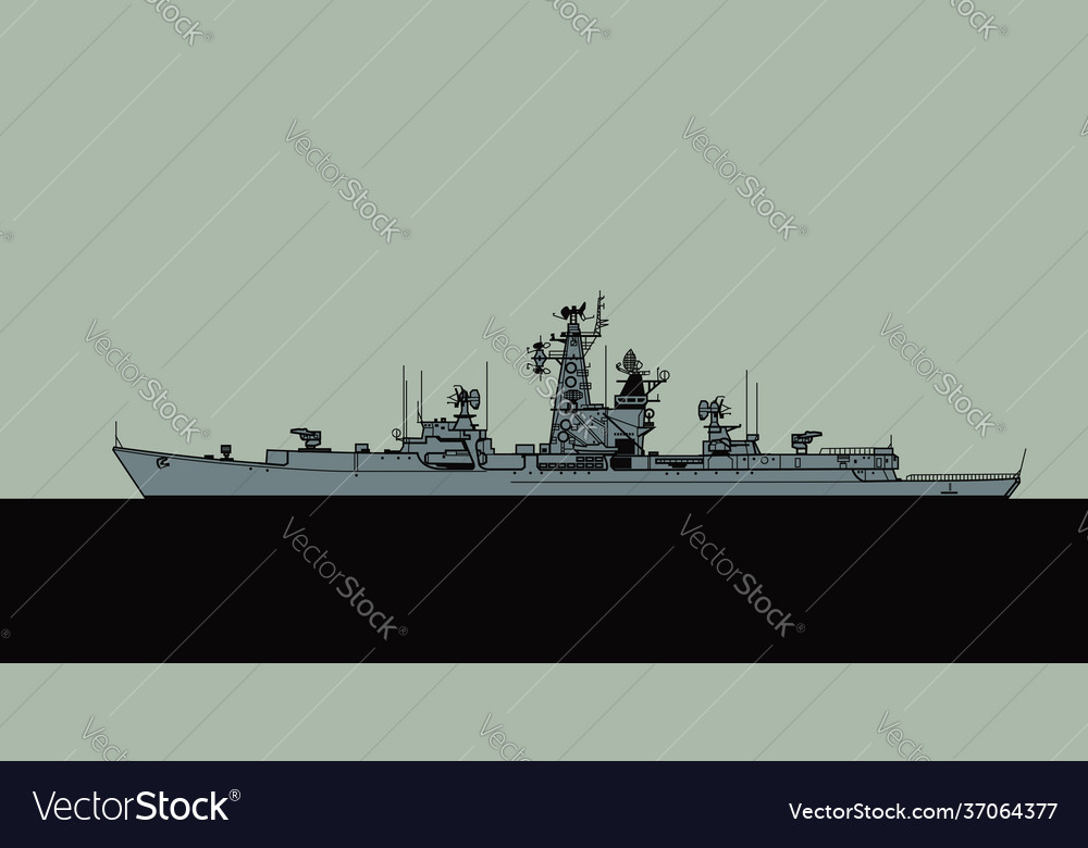 Projekt 1134 kresta i class cruiser Royalty Free Vector