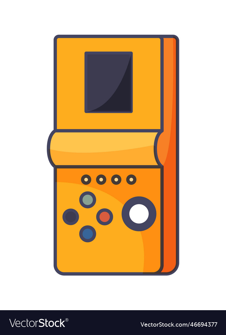 Retro video game console concept Royalty Free Vector Image