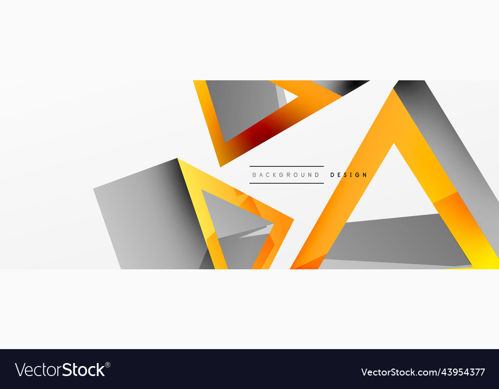 Triangle abstract background 3d basic Royalty Free Vector