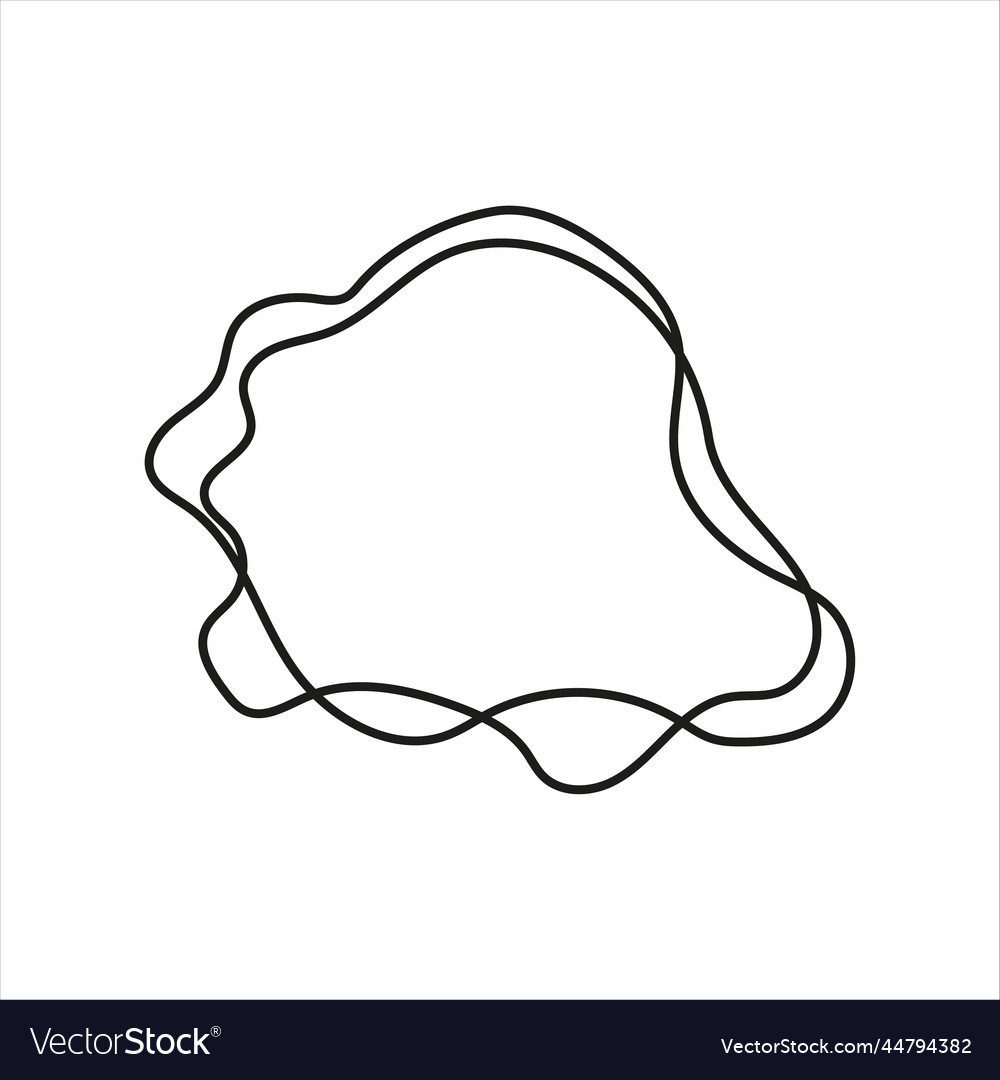 Abstract landscape hand drawn elementshand vector image Abstract landscape hand drawn elementshand