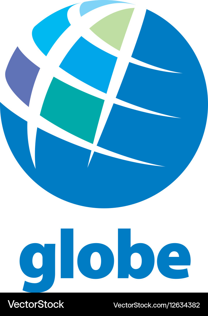 Abstract logo globe Royalty Free Vector Image - VectorStock