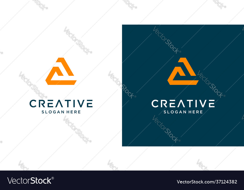 Creative letter a logo design inspiration Vector Image