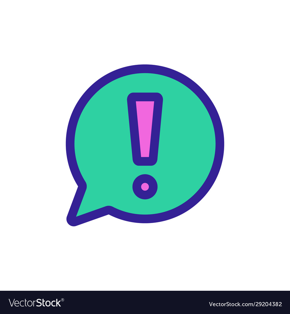 Information message icon isolated contour Vector Image