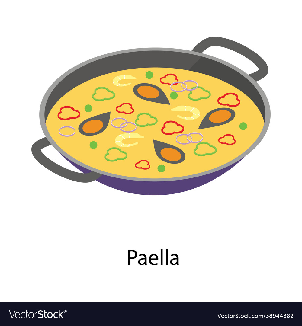 Seafood paella pan