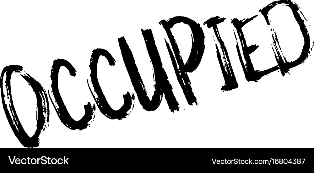 Occupied rubber stamp Royalty Free Vector Image