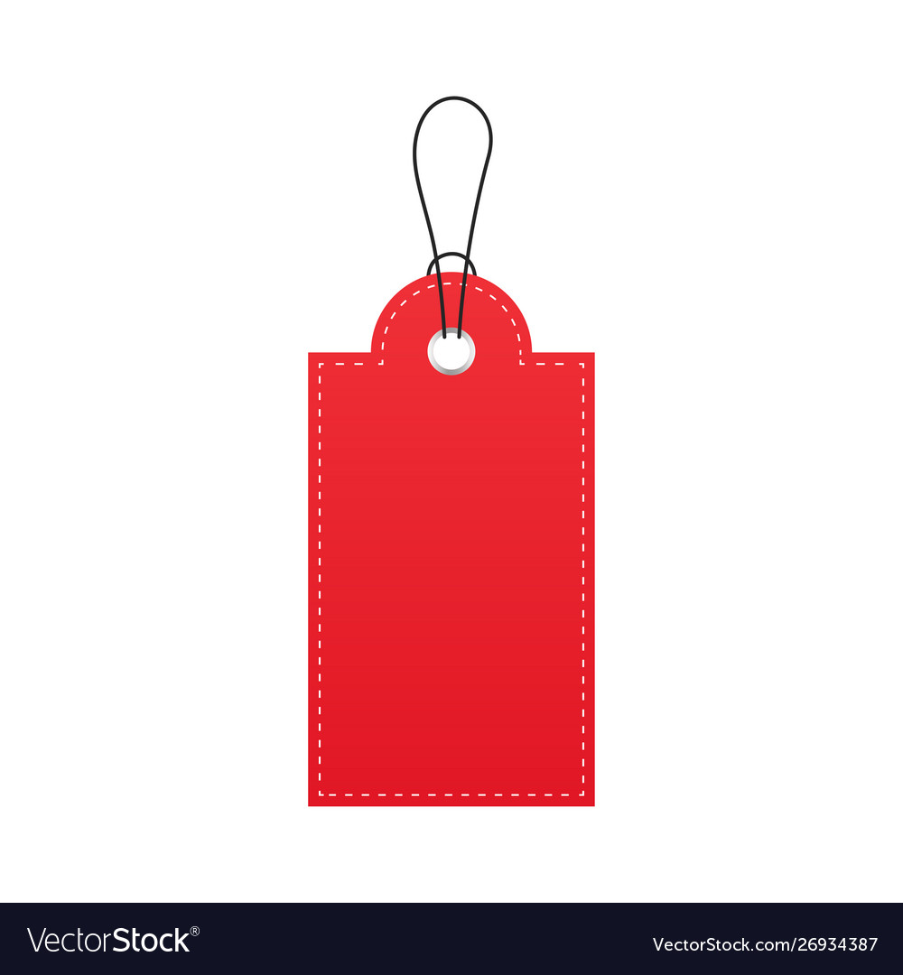 Sale Tag And Label Template Shopping Blank Vector Image