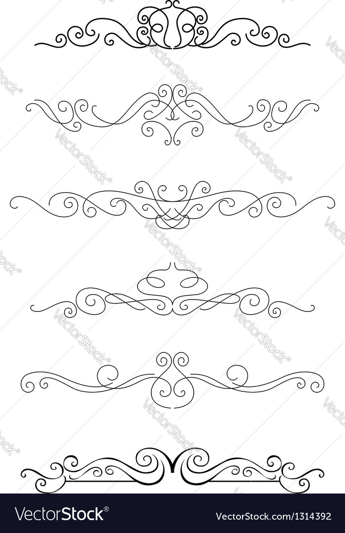 Borders and dividers Royalty Free Vector Image