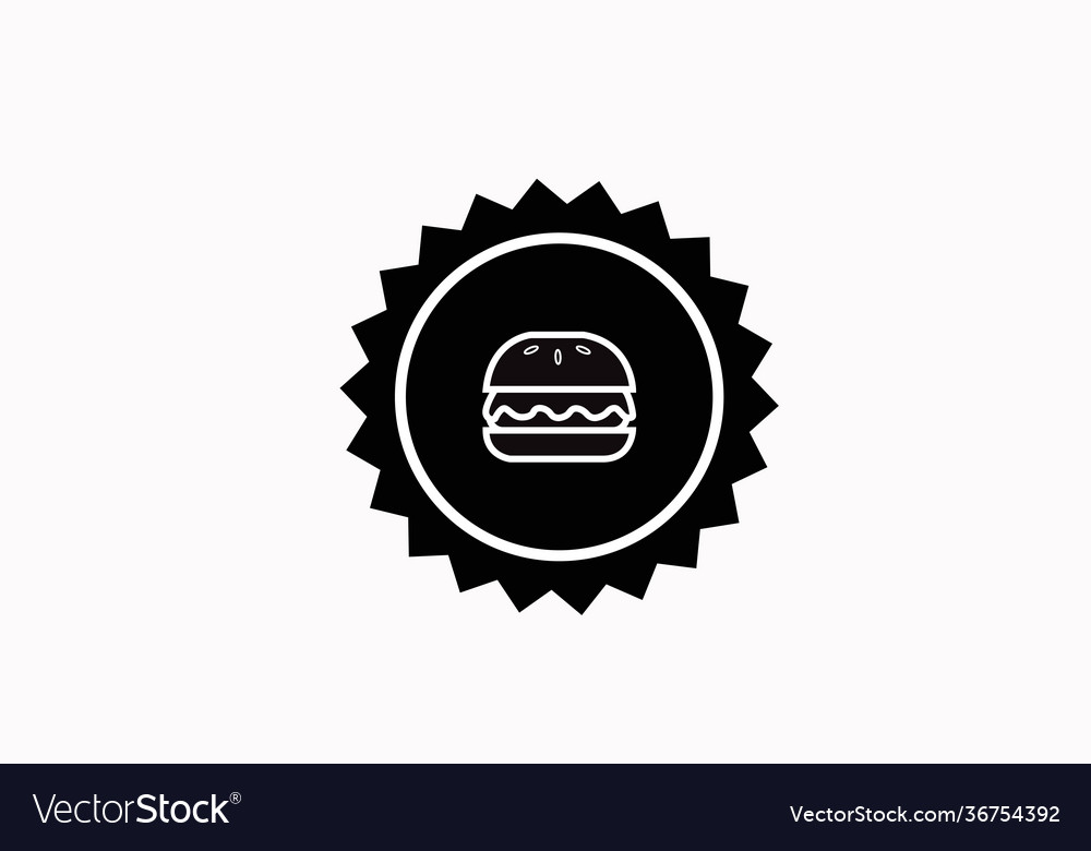 Burger icon Royalty Free Vector Image - VectorStock