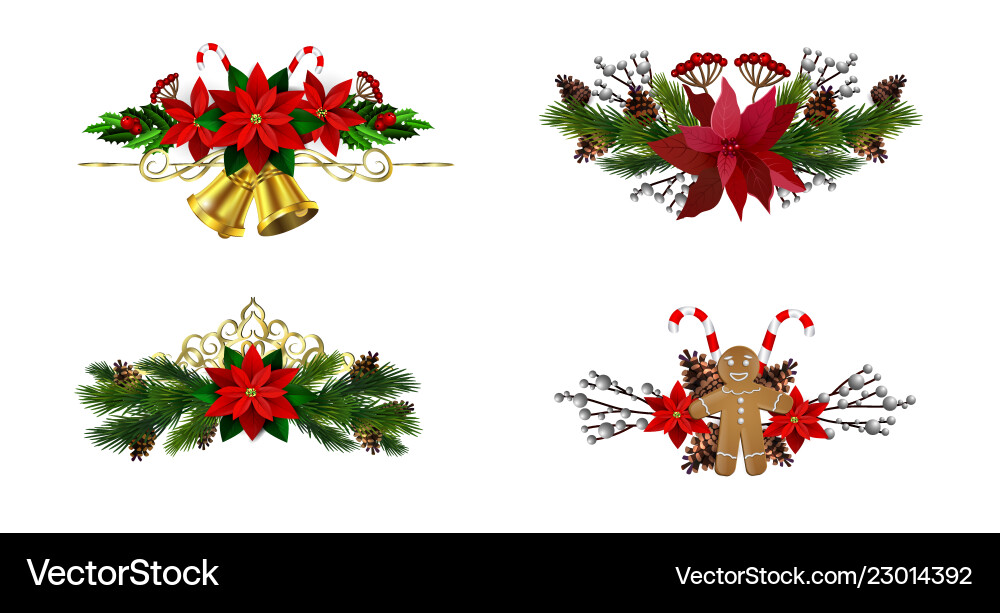 Christmas elements for your designs Royalty Free Vector