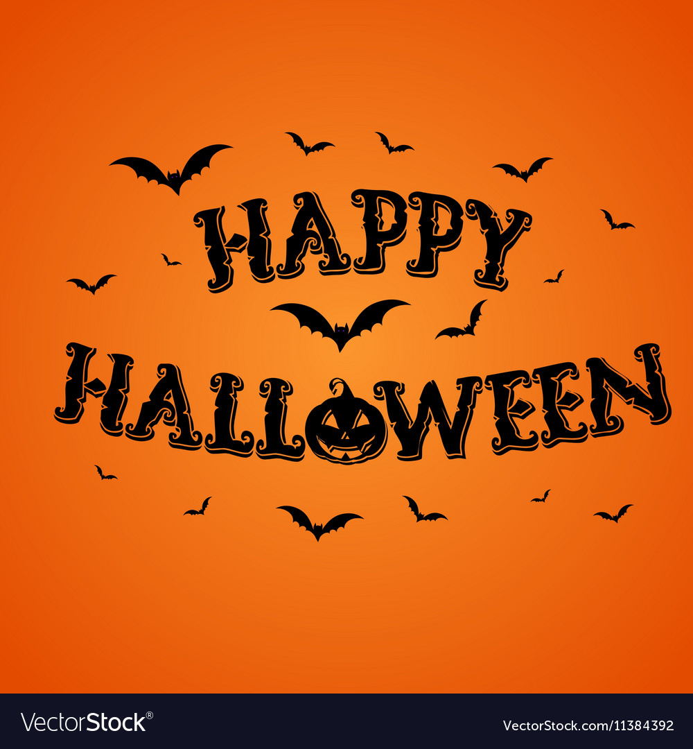 Happy halloween background Royalty Free Vector Image