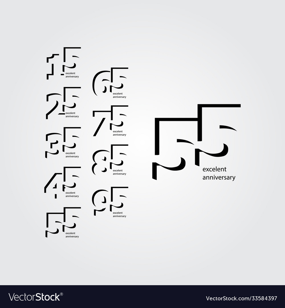 55 years anniversary template design