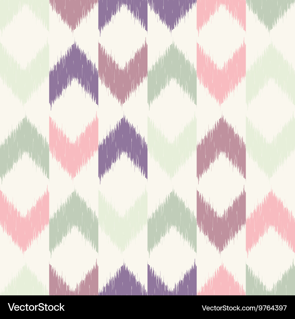 Chevron ikat seamless pattern Royalty Free Vector Image