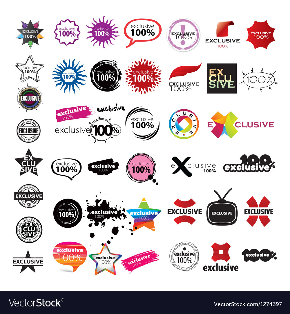 Collection of logos signs pointers