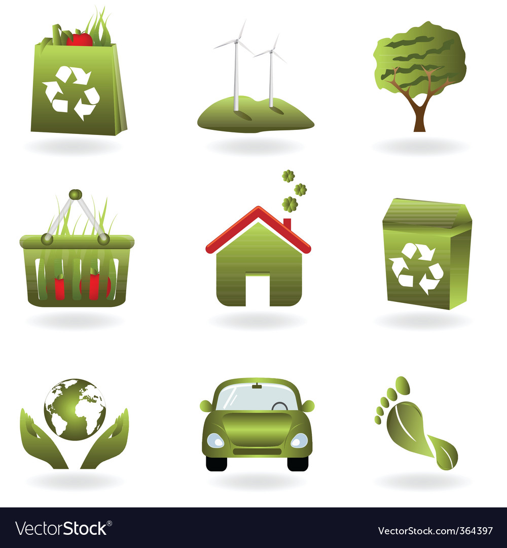 Eco icon set