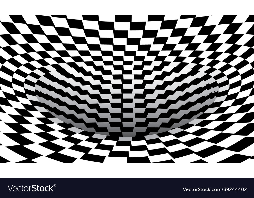 Abstract Striped Black And White Spiral Royalty Free Vector