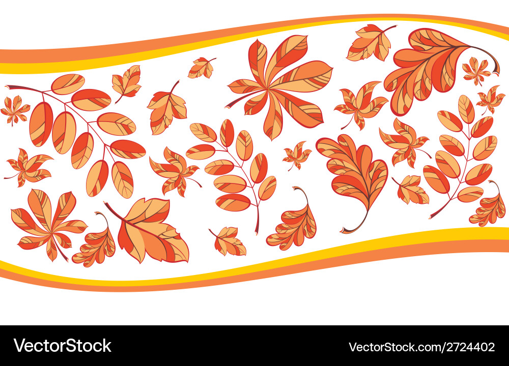 Autumn background Royalty Free Vector Image - VectorStock