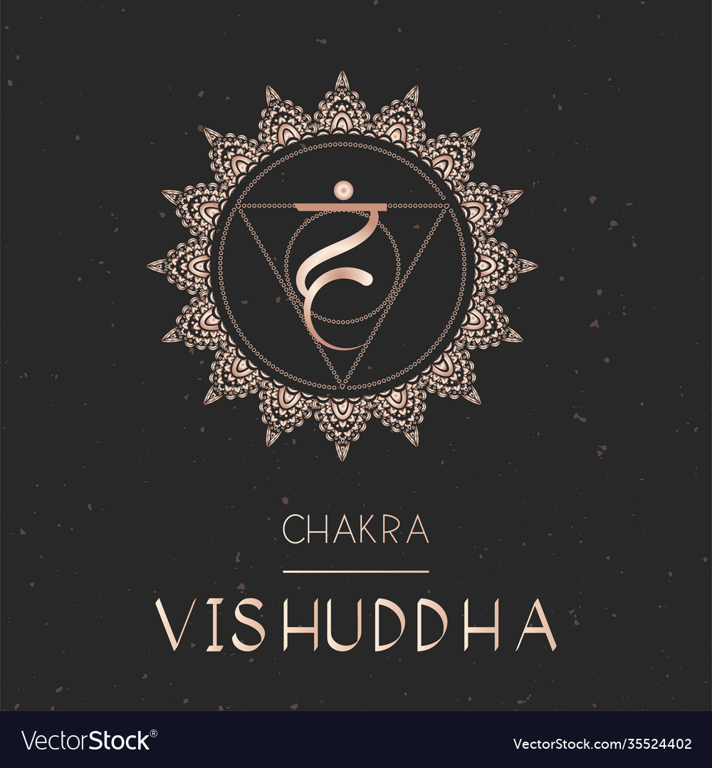 Chakra vishuddha Royalty Free Vector Image - VectorStock