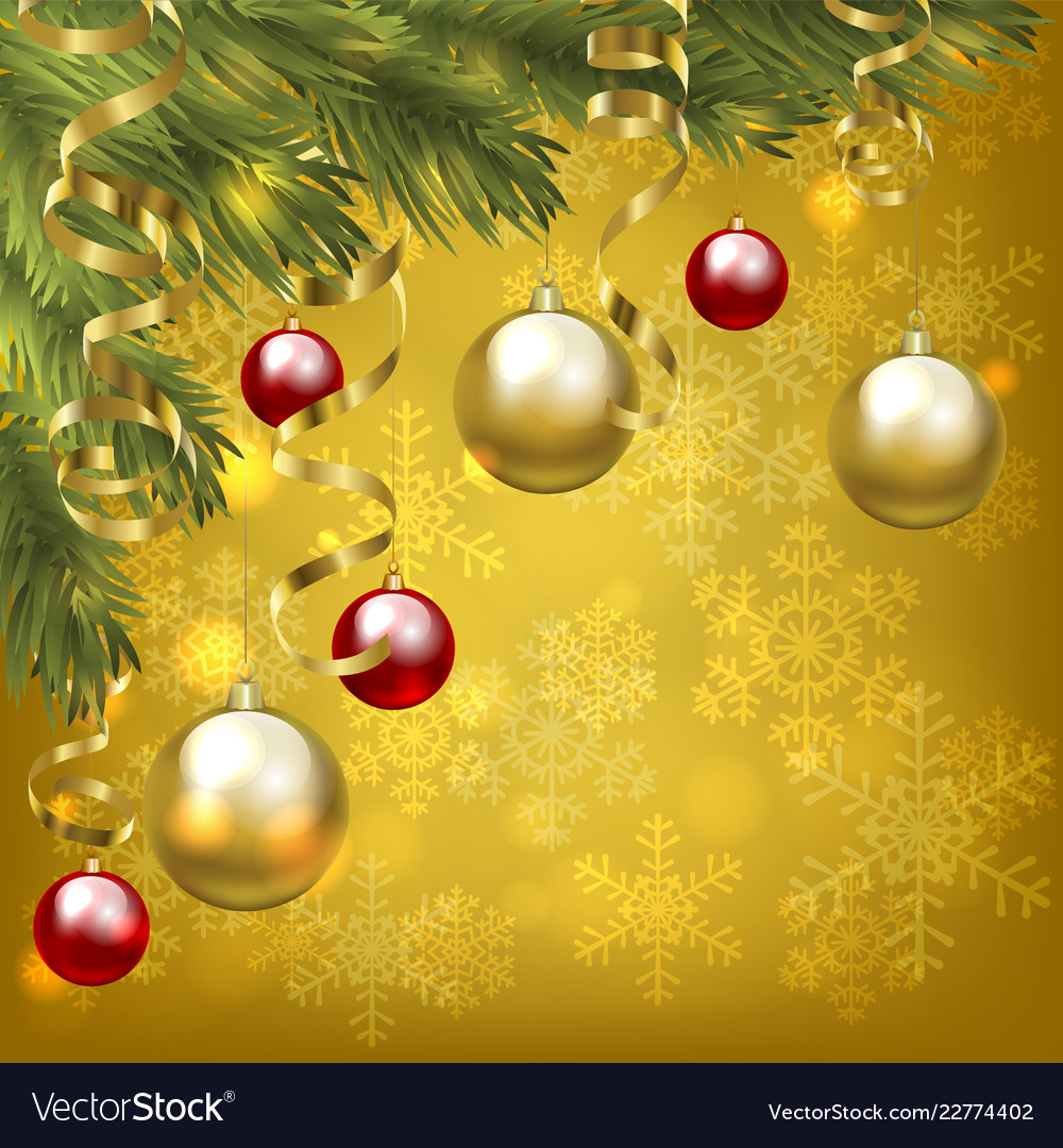 Christmas baubles Royalty Free Vector Image - VectorStock