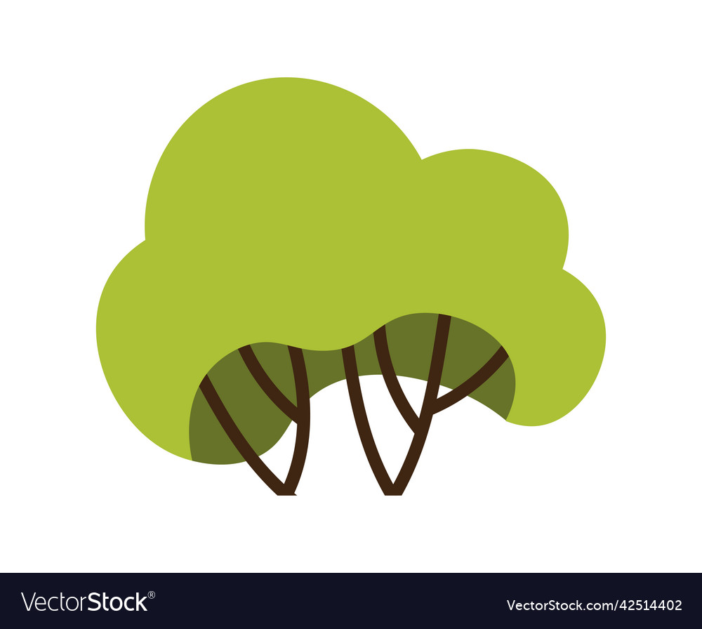 Green tree icon Royalty Free Vector Image - VectorStock