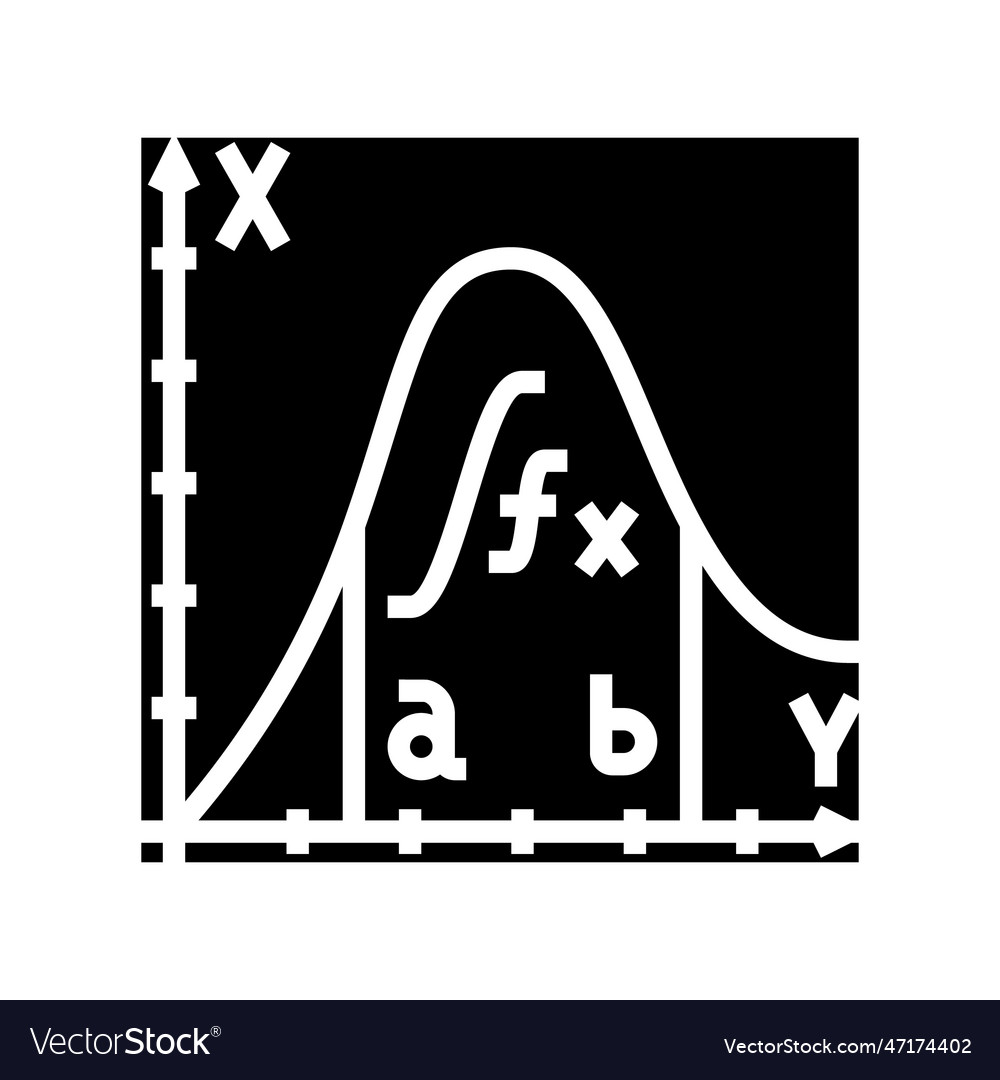 Integral math science education glyph icon