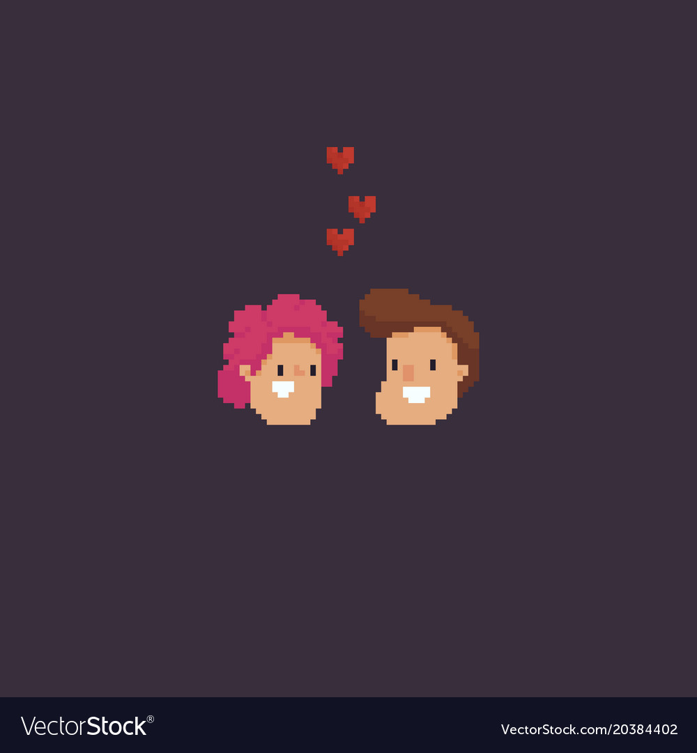 Pixel Art Couple