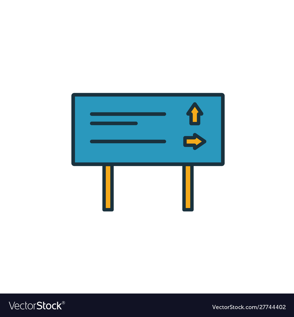 Pointer icon simple element from tourism icons