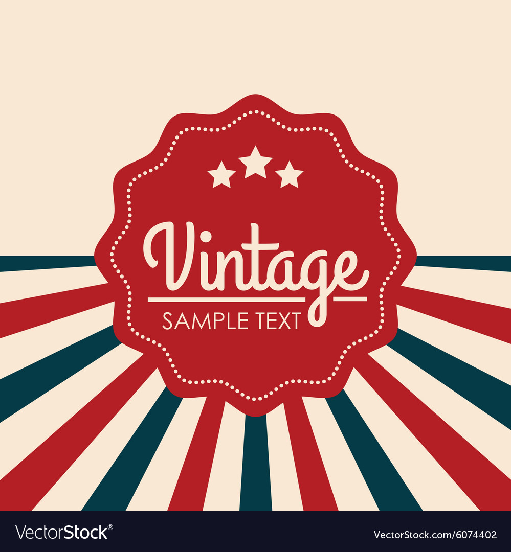 Vintage and retro label design