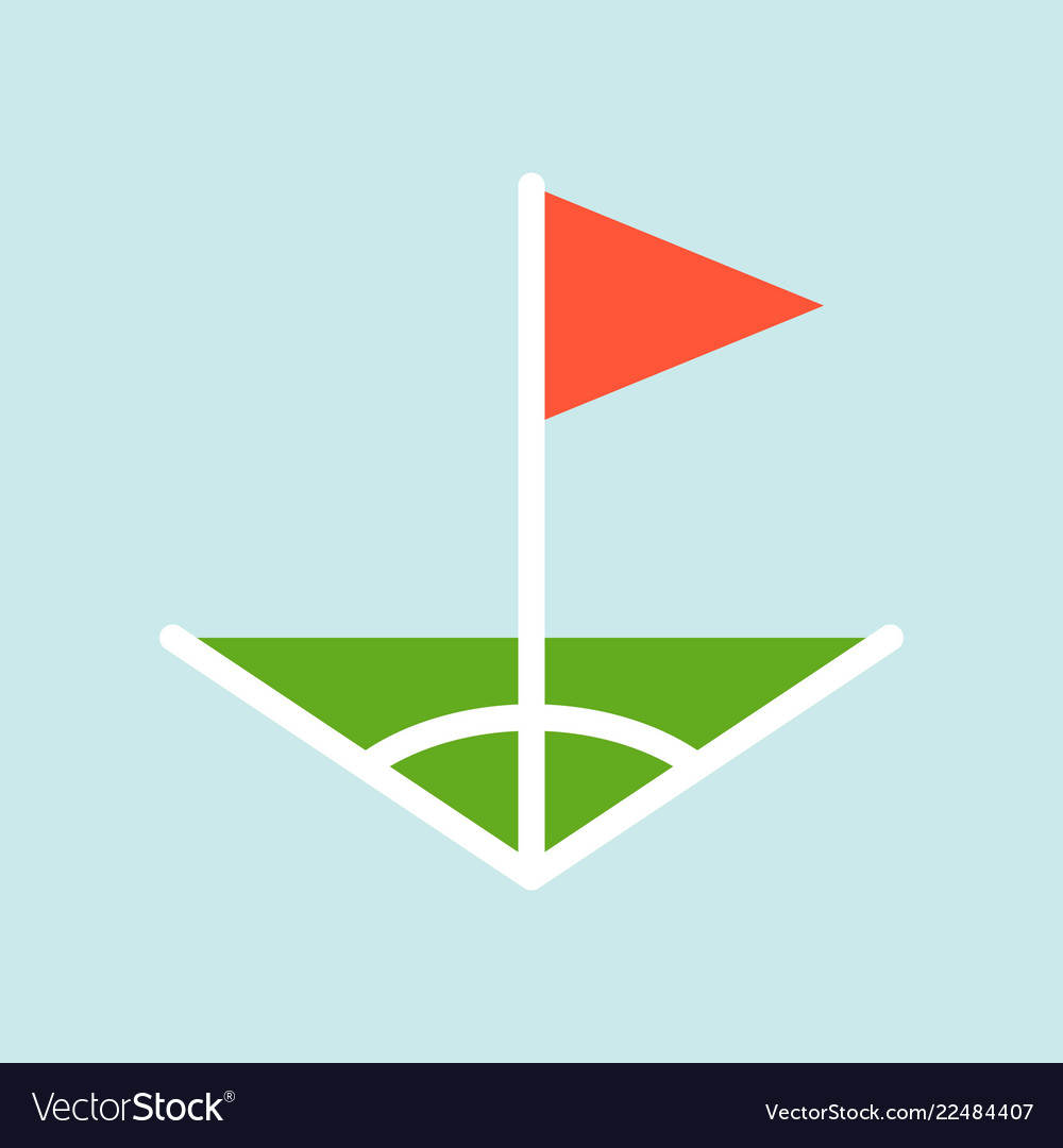 Corner symbol flat design icon soccer related