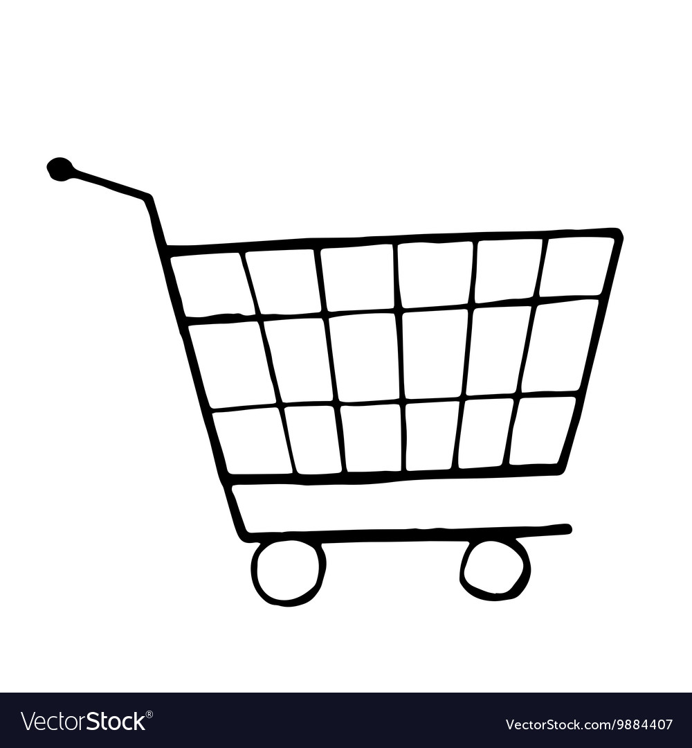 doodle-drawing-shopping-trolley-royalty-free-vector-image