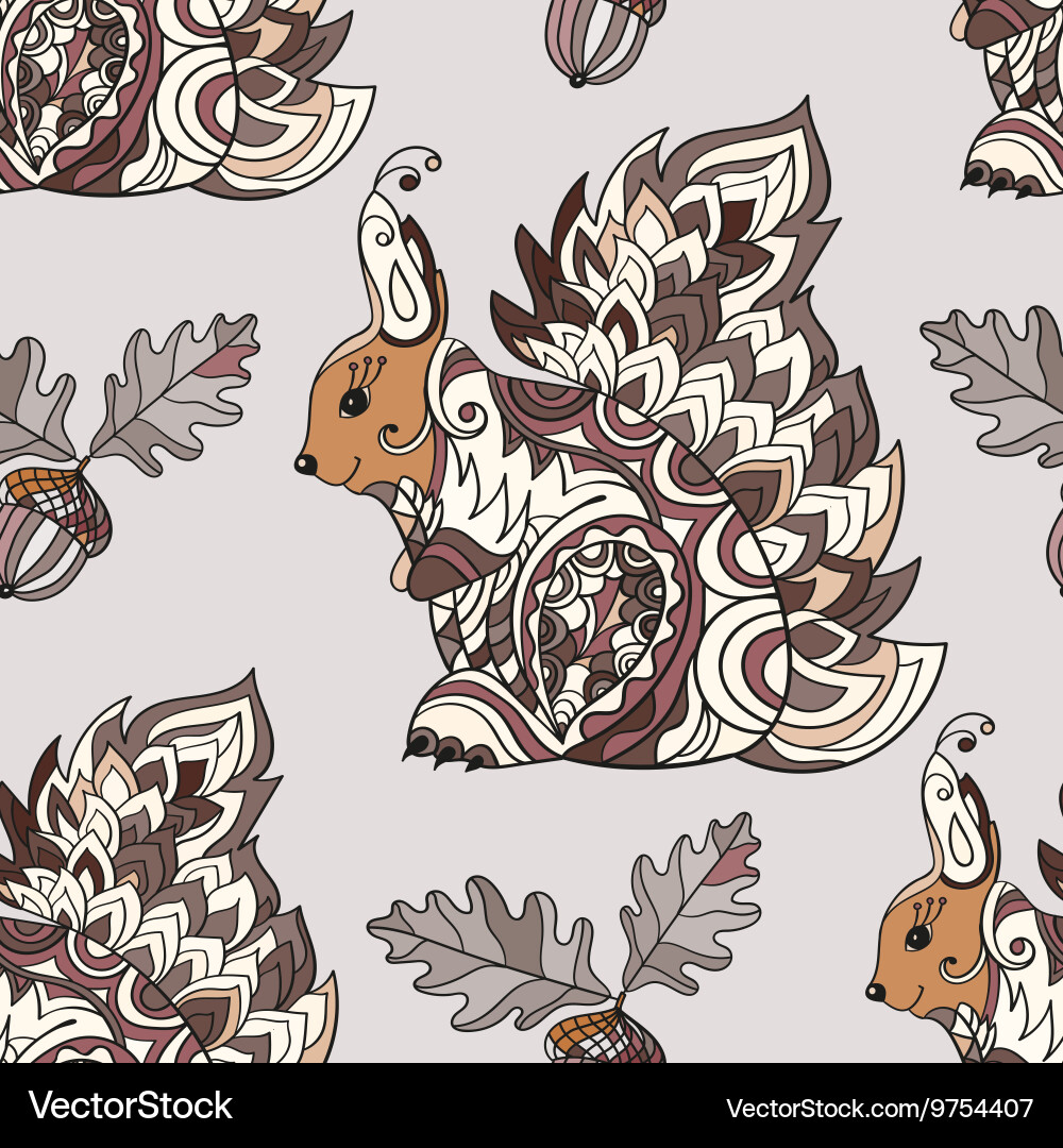Entangle forest seamless pattern Royalty Free Vector Image