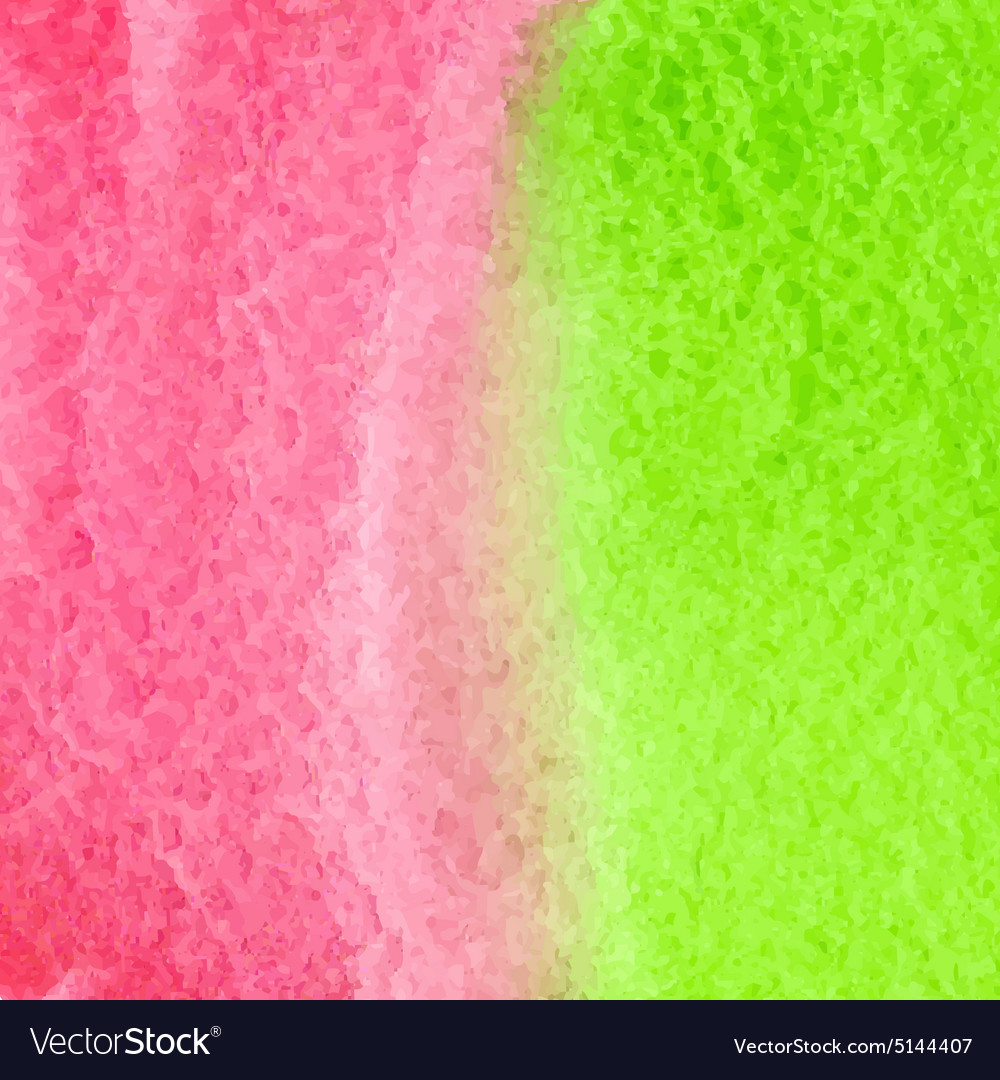 Green and red watercolor squarer background Vector Image