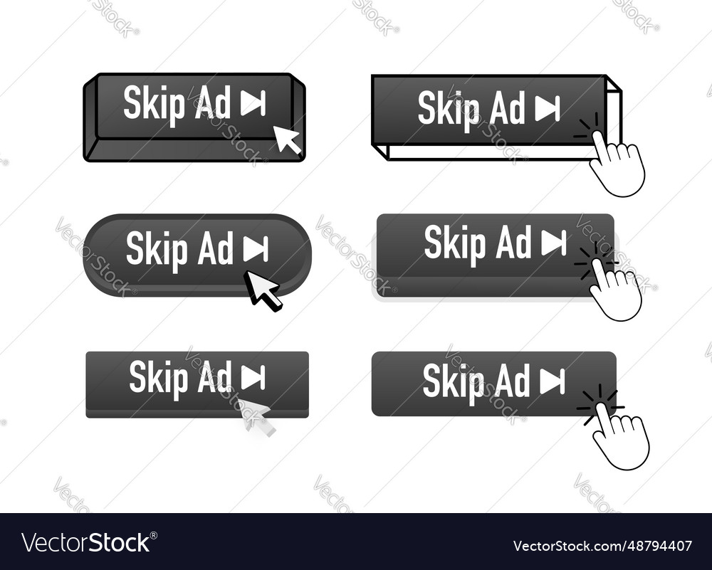 Skip ad with pointer clicking web buttons
