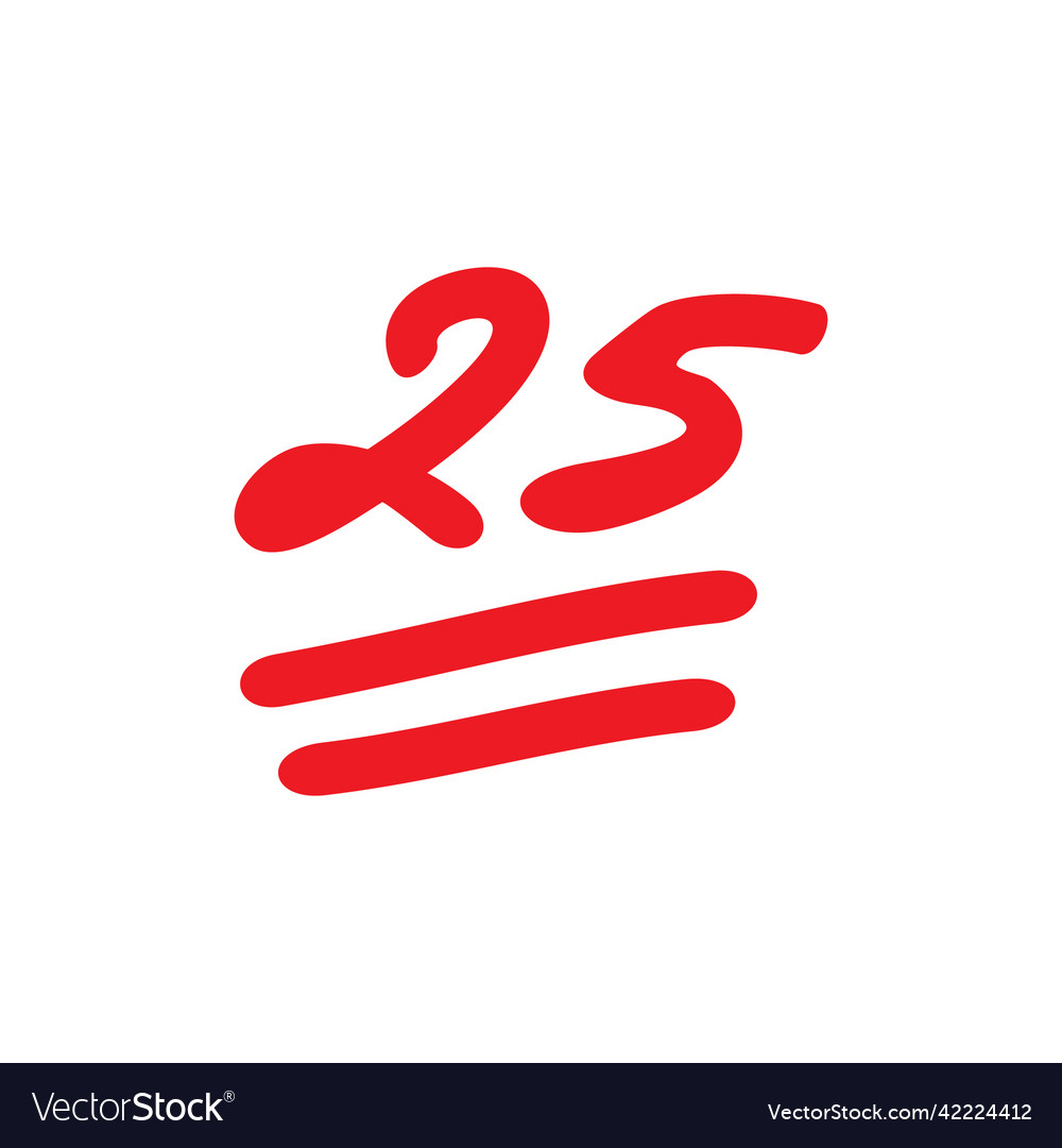 25 Points Exam Score Twenty Five Test Royalty Free Vector 25 Points Exam Score Twenty Five Test Royalty Free Vector