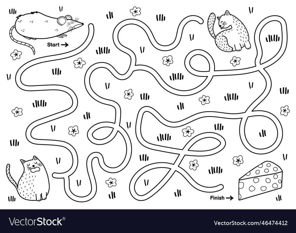 Black & White doodle snakes and ladders