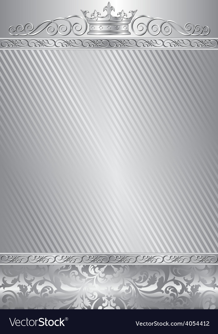 Ornate background with crown Royalty Free Vector Image