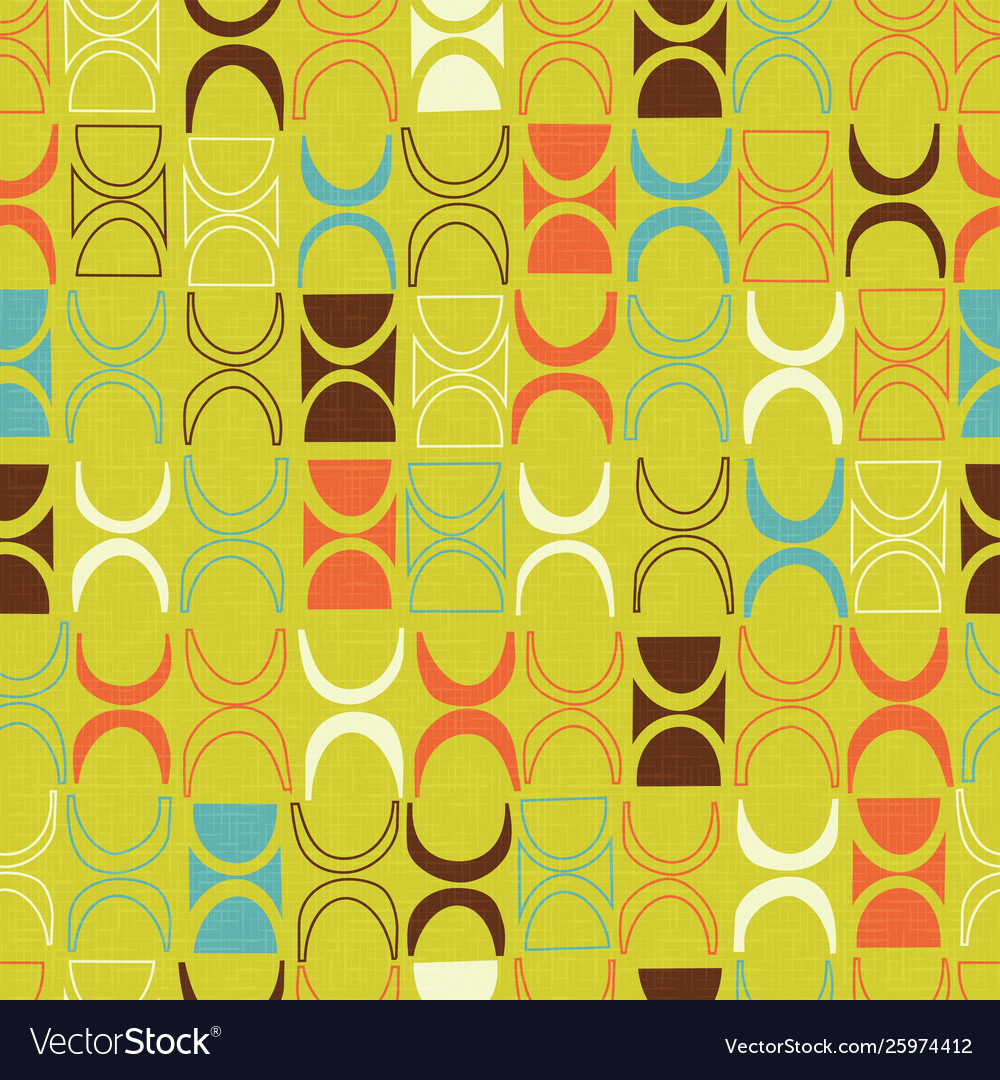 Seamless abstract mid century modern pattern Vector Image