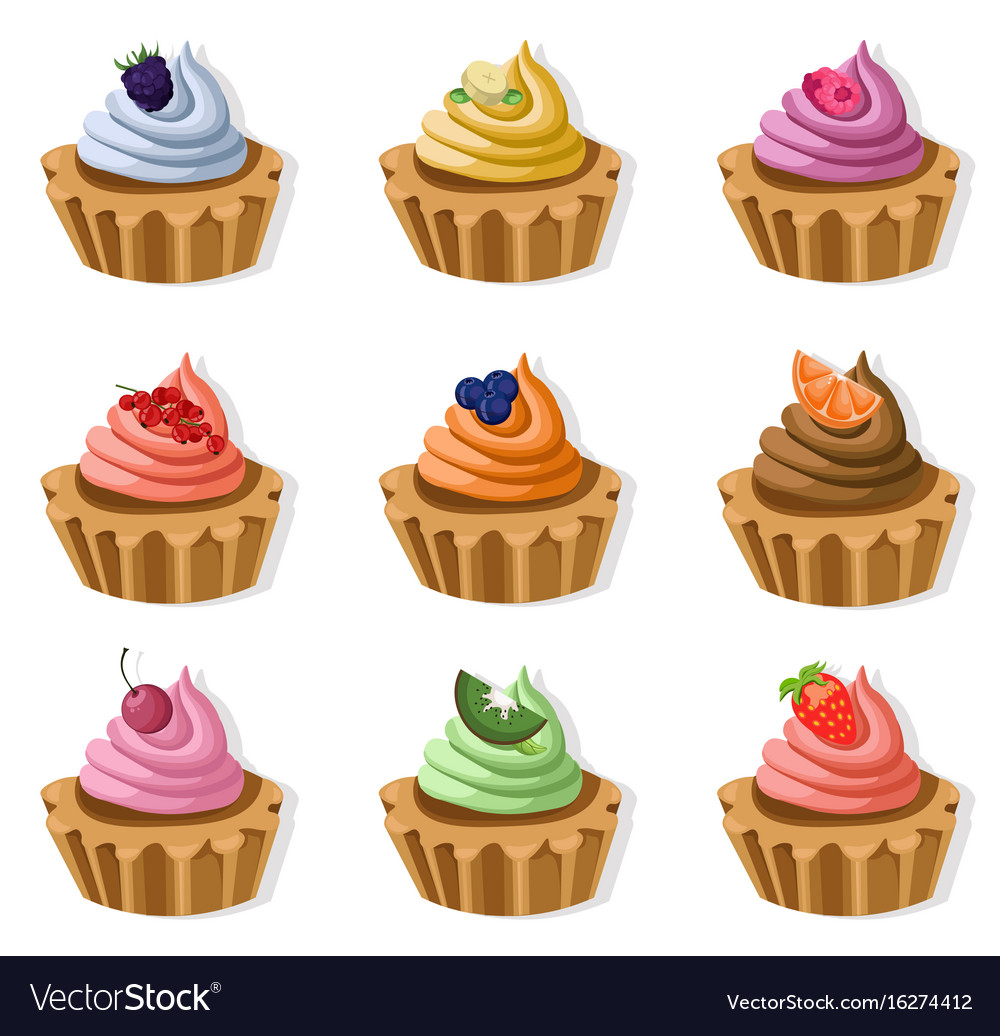 Tartlets colorful desserts delicious